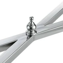 Tudor Console Table with Shelf Clear Glass/Chrome - Breighton Home -Console Tables Sales unnamed file 2938