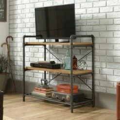 Iron City Anywhere Console Checked Oak - Sauder -Console Tables Sales unnamed file 2979