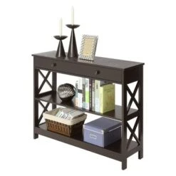 Oxford 1 Drawer Console Table Espresso - Breighton Home 6 Oxford 1 Drawer Console Table Espresso - Breighton Home -Console Tables Sales unnamed file 303