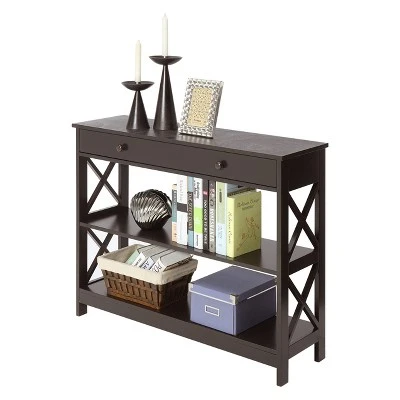 Oxford 1 Drawer Console Table Espresso - Breighton Home 4 Oxford 1 Drawer Console Table Espresso - Breighton Home - Image 2