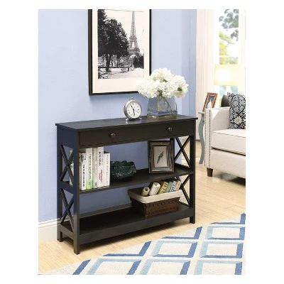 Oxford 1 Drawer Console Table Espresso - Breighton Home 5 Oxford 1 Drawer Console Table Espresso - Breighton Home - Image 3