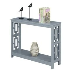 Town Square Console Table with Shelf Gray - Breighton Home -Console Tables Sales unnamed file 3041