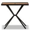 Carlo Modern Wood and Metal Console Table - Baxton Studio Walnut/black -Console Tables Sales unnamed file 3052