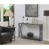 Tucson Console Table with Shelf Gray Faux Marble/Black - Breighton Home -Console Tables Sales unnamed file 3061