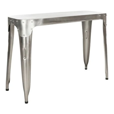 Classic Iron Console Table Silver - Safavieh 4 Classic Iron Console Table Silver - Safavieh - Image 2