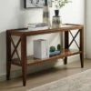 Mabel Tempered Glass Top Sofa Table - HOMES: Inside + Out Dark Oak -Console Tables Sales unnamed file 3140