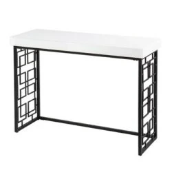 Cobepers Contemporary Console Table Brown/White - Aiden Lane -Console Tables Sales unnamed file 3160