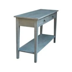 Spencer Console Server Table Antique Washed Heather Gray - International Concepts -Console Tables Sales unnamed file 3177