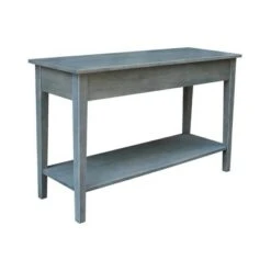 Spencer Console Server Table Antique Washed Heather Gray - International Concepts -Console Tables Sales unnamed file 3178