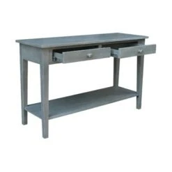 Spencer Console Server Table Antique Washed Heather Gray - International Concepts -Console Tables Sales unnamed file 3179