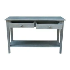 Spencer Console Server Table Antique Washed Heather Gray - International Concepts -Console Tables Sales unnamed file 3180