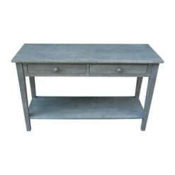 Spencer Console Server Table Antique Washed Heather Gray - International Concepts -Console Tables Sales unnamed file 3182