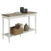 French Country Console Table with Drawer/Shelf Driftwood/White - Breighton Home -Console Tables Sales unnamed file 3184