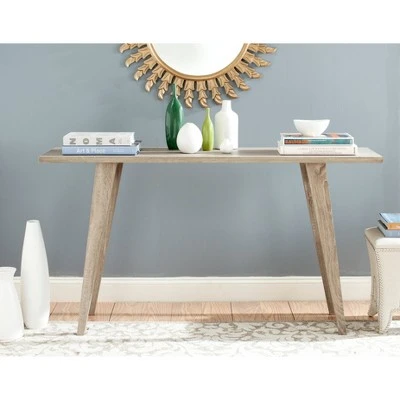 Manny Console Table - Oak - Safavieh 3 Manny Console Table - Oak - Safavieh