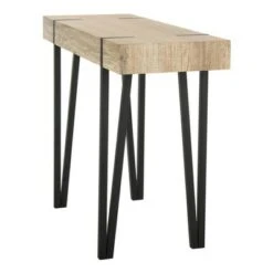 Alyssa Wood Top Console Table Brown - Safavieh -Console Tables Sales unnamed file 3220