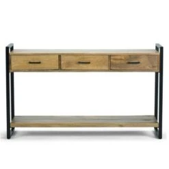 55" Lawson Solid Mango Wood Console Sofa Table Natural - WyndenHall -Console Tables Sales unnamed file 3229