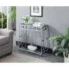 Town Square Chrome Hall Table Chrome - Breighton Home -Console Tables Sales unnamed file 3232