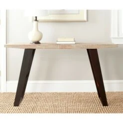 Waldo Console Table - Natural & Black - Safavieh
