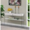 SoHo 1 Drawer Console Table with Shelf White - Breighton Home -Console Tables Sales unnamed file 3277