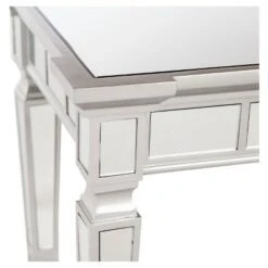 Glenrose Glam Mirrored Console Table - Matte Silver - Aiden Lane -Console Tables Sales unnamed file 3300