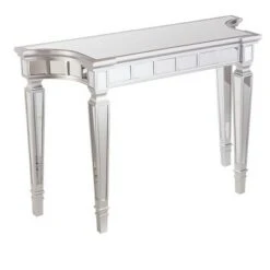 Glenrose Glam Mirrored Console Table - Matte Silver - Aiden Lane -Console Tables Sales unnamed file 3301