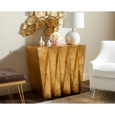 Gisela Hex Console - Gold - Safavieh 3 Gisela Hex Console - Gold - Safavieh