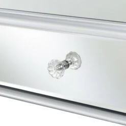 French Country 1 Drawer Mirrored Desk Console Table Silver - Breighton Home -Console Tables Sales unnamed file 3323