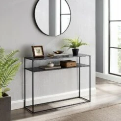 Braxton Console Table Matte Black - Crosley -Console Tables Sales unnamed file 3336