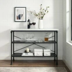 Madeleine Console - Crosley Matte Black -Console Tables Sales unnamed file 3384