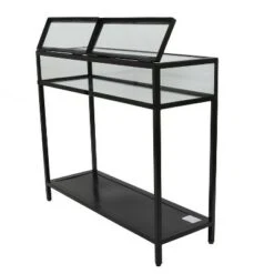 Decor Therapy Claira Glass and Metal Console Table Black - Décor Therapy -Console Tables Sales unnamed file 3397