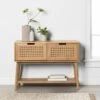 Hearth & Hand W/Magnolia Furniture Wood & Cane Console Table with Pull-Down Drawers - Hearth & Hand™ with Magnolia Black 1 Hearth & Hand W/Magnolia Furniture Wood & Cane Console Table with Pull-Down Drawers - Hearth & Hand™ with Magnolia Black -Console Tables Sales unnamed file 34