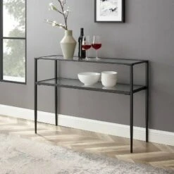 Ashton Console Table Matte Black - Crosley -Console Tables Sales unnamed file 3421