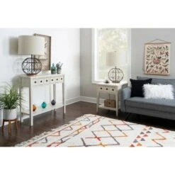 Calinda Small Console Table - Powell Company Teal -Console Tables Sales unnamed file 3474