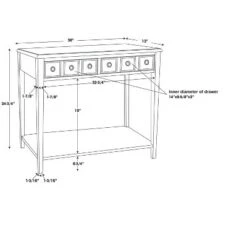 Calinda Small Console Table - Powell Company Teal -Console Tables Sales unnamed file 3476