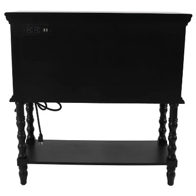 Decor Therapy Mona Four Drawer Console Table - Décor Therapy White 6 Decor Therapy Mona Four Drawer Console Table - Décor Therapy White - Image 4