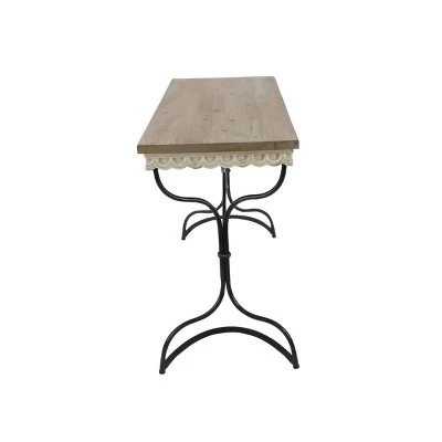 Olivia & May Distressed Console Table Brown - Olivia & May 5 Olivia & May Distressed Console Table Brown - Olivia & May - Image 3