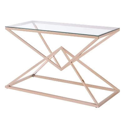 Justi Glass Top Sofa Table - miBasics Gold Plating 8 Justi Glass Top Sofa Table - miBasics Gold Plating - Image 6