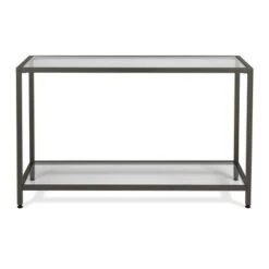 Studio Designs Home Camber Modern Glass Console Table 47" - Studio Designs Gold