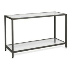 Studio Designs Home Camber Modern Glass Console Table 47" - Studio Designs Gold -Console Tables Sales unnamed file 3565