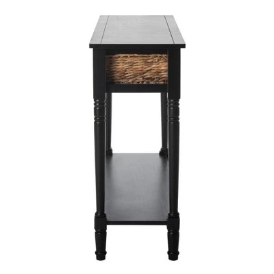 Christa Console Table with Storage - Safavieh Distressed Black 5 Christa Console Table with Storage - Safavieh Distressed Black - Image 3