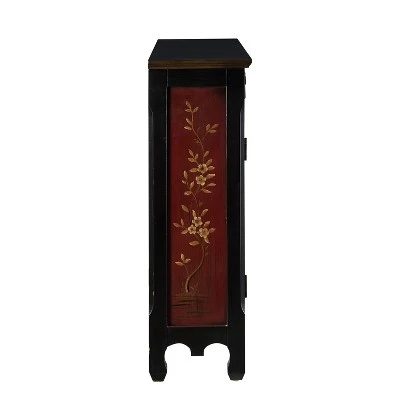 Jenny Hand Painted 2Door Console Table - Powell Company Red 5 Jenny Hand Painted 2Door Console Table - Powell Company Red - Image 3