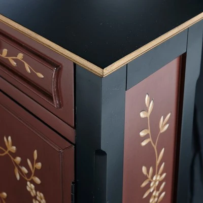 Jenny Hand Painted 2Door Console Table - Powell Company Red 8 Jenny Hand Painted 2Door Console Table - Powell Company Red - Image 6