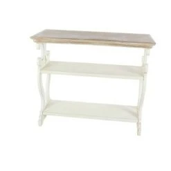 Olivia & May Farmhouse Wood Console Table White - Olivia & May 21 Olivia & May Farmhouse Wood Console Table White - Olivia & May -Console Tables Sales unnamed file 3616