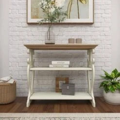 Olivia & May Farmhouse Wood Console Table White - Olivia & May 26 Olivia & May Farmhouse Wood Console Table White - Olivia & May -Console Tables Sales unnamed file 3621