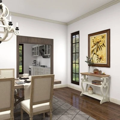 Olivia & May Farmhouse Wood Console Table White - Olivia & May 17 Olivia & May Farmhouse Wood Console Table White - Olivia & May - Image 15