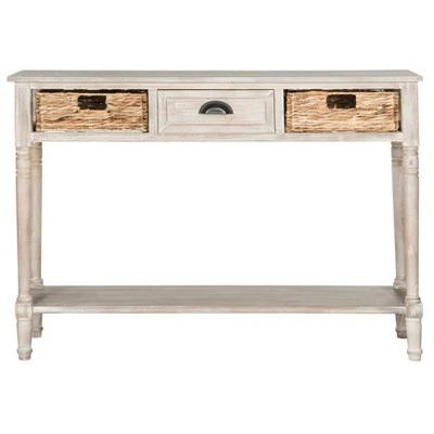 Christa Console Table with Storage - Safavieh Distressed Black 14 Christa Console Table with Storage - Safavieh Distressed Black - Image 12