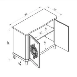 Kellum Console White - Powell Company -Console Tables Sales unnamed file 3694
