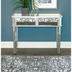 Carrick Console with Drawers Mirrored - Powell Company
