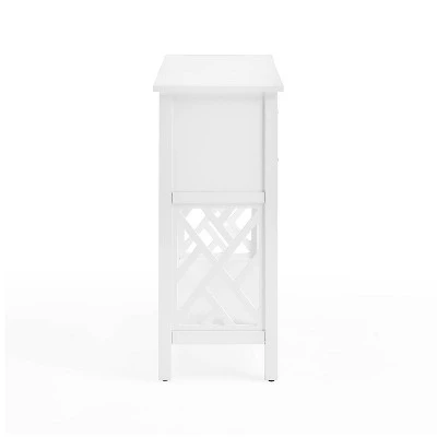 32" Middlebury Wood Console Table with 4 Drawers White - Alaterre Furniture 10 32" Middlebury Wood Console Table with 4 Drawers White - Alaterre Furniture - Image 8