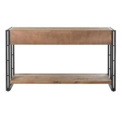 Calvin Console Table with Metal Frame Natural/Black - StyleCraft -Console Tables Sales unnamed file 3746